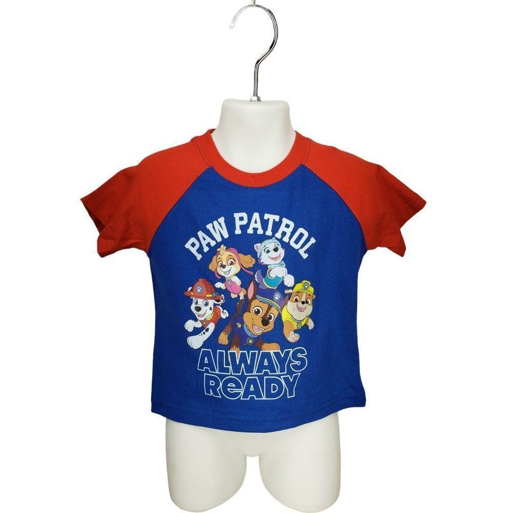 Nickelodeon Paw Patrol Red Blue‎ Always Ready 18 MONTHS tee shirt